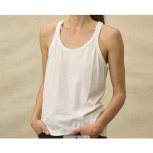 BUCK MASON WHITE PIMA SLIM TANK